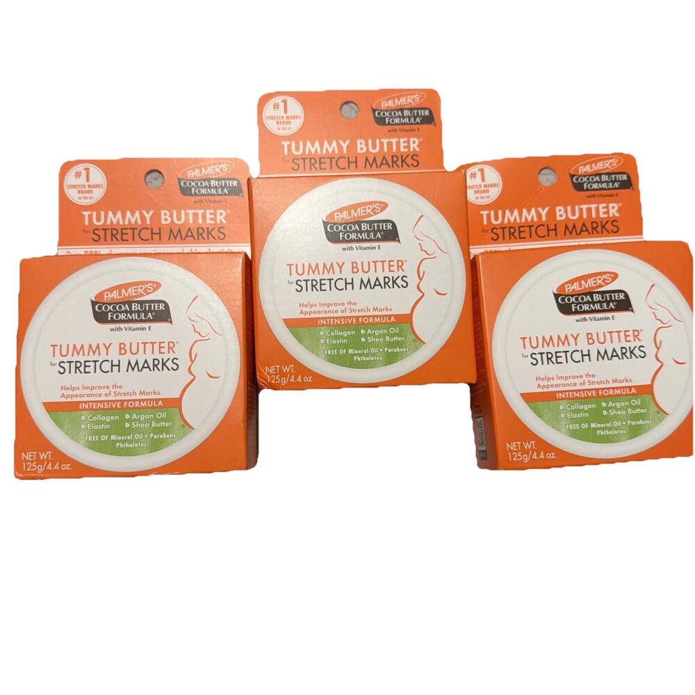 PACK OF 3 Palmer's Cocoa Butter Formula Tummy Butter Stretch Marks 4.4 oz Lot 3